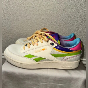 Reebok Club C Revenge+Jelly Belly Men’s White Lifestyle Sneakers Shoes Size 9.5